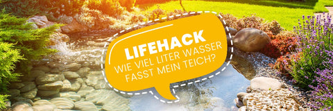 AQUAbasics Lifehack - Wie viel Liter Wasser misst mein Gartenteich
