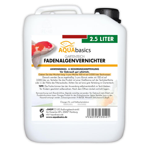 AQUAbasics Gartenteich Fadenalgenvernichter FLÜSSIG