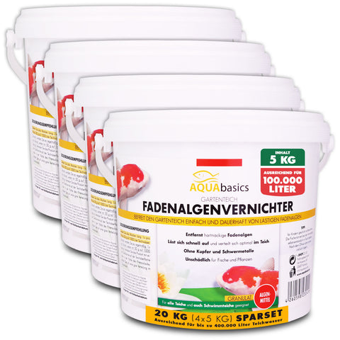 AQUAbasics Gartenteich Fadenalgenvernichter POWER-GRANULAT
