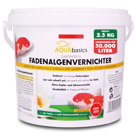 AQUAbasics Gartenteich Fadenalgenvernichter POWER-GRANULAT