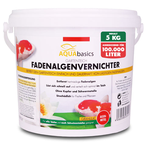 AQUAbasics Gartenteich Fadenalgenvernichter POWER-GRANULAT