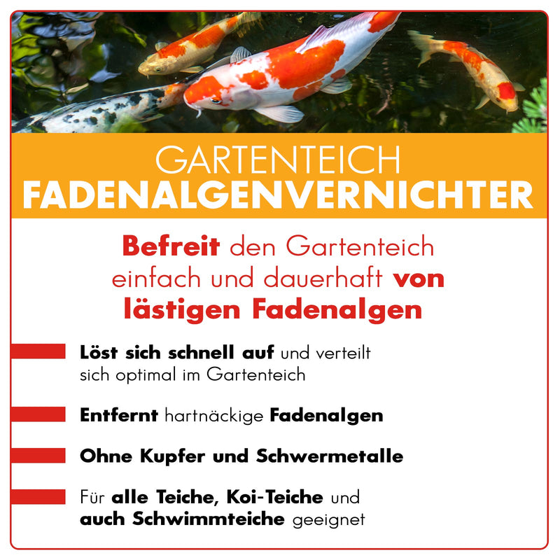 AQUAbasics Gartenteich Fadenalgenvernichter POWER-GRANULAT
