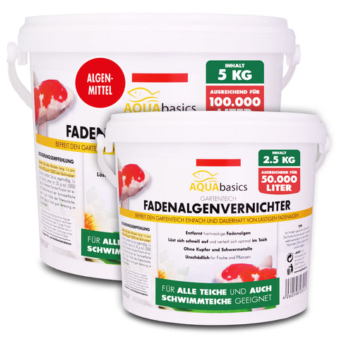 AQUAbasics Gartenteich Fadenalgenvernichter POWER-GRANULAT