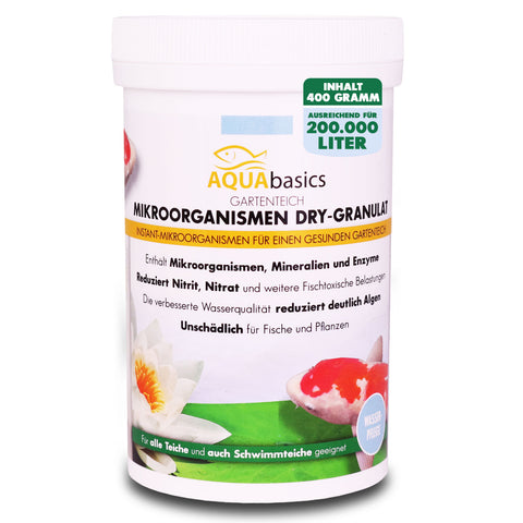 AQUAbasics Gartenteich Mikroorganismen DRY-Granulat