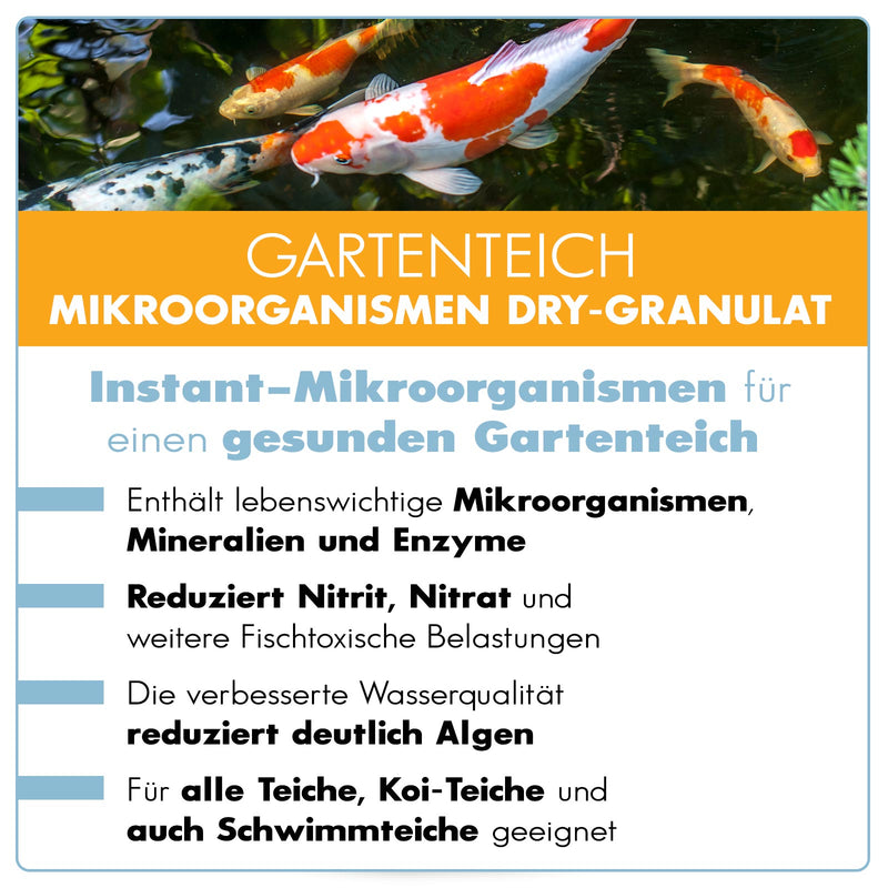 AQUAbasics Gartenteich Mikroorganismen DRY-Granulat
