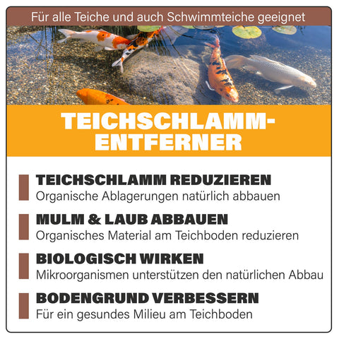 AQUAbasics Gartenteich Teichschlamm-Entferner