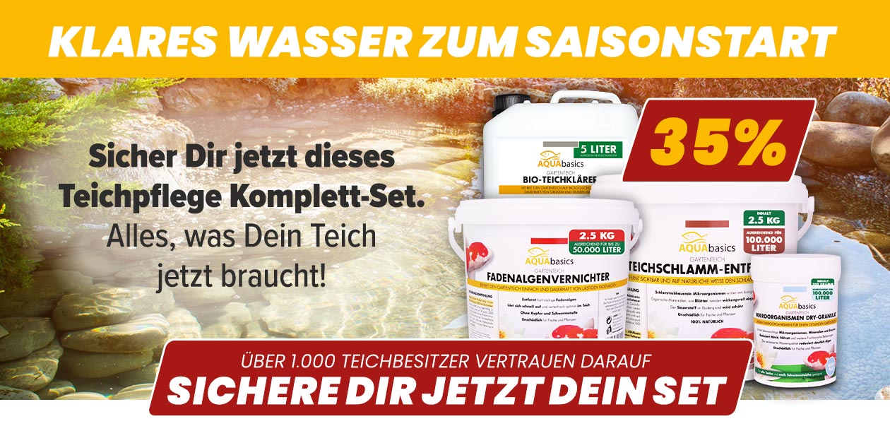 AQUAbasics Frühling & Sommer Sparset für den Gartenteich