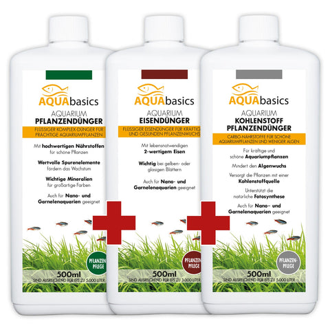 AQUAbasics Aquarium 3er Pflanzenpflege-Sparset