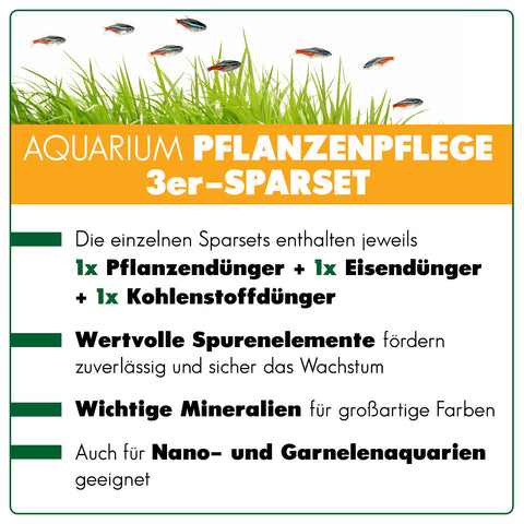 AQUAbasics Aquarium 3er Pflanzenpflege-Sparset