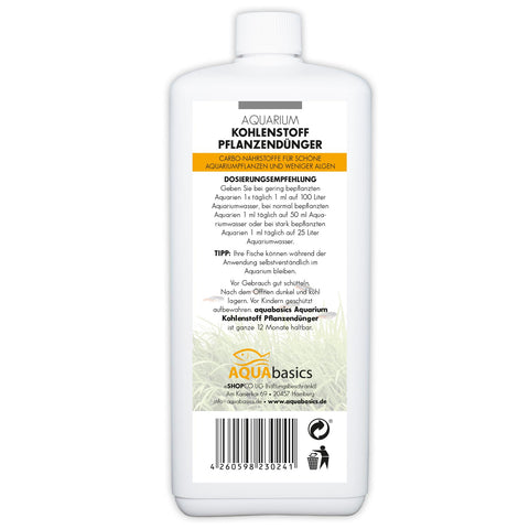aquabasics Aquarium CO2 Kohlenstoff Pflanzendünger